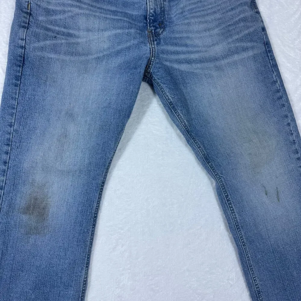 Signature by Levi Strauss Men's W36 L30 Blue Denim Jeans Bootcut Workwear Casual